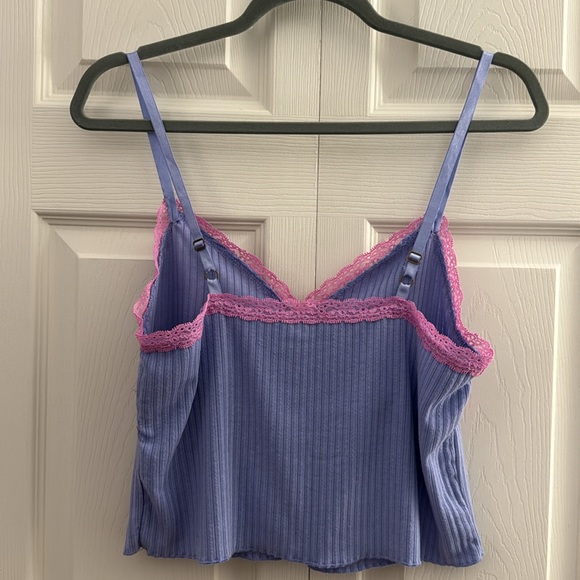 SET OF (2) Wild Fable Lace Trim Ribbed Tank Top Size Large - Picture 5 of 13